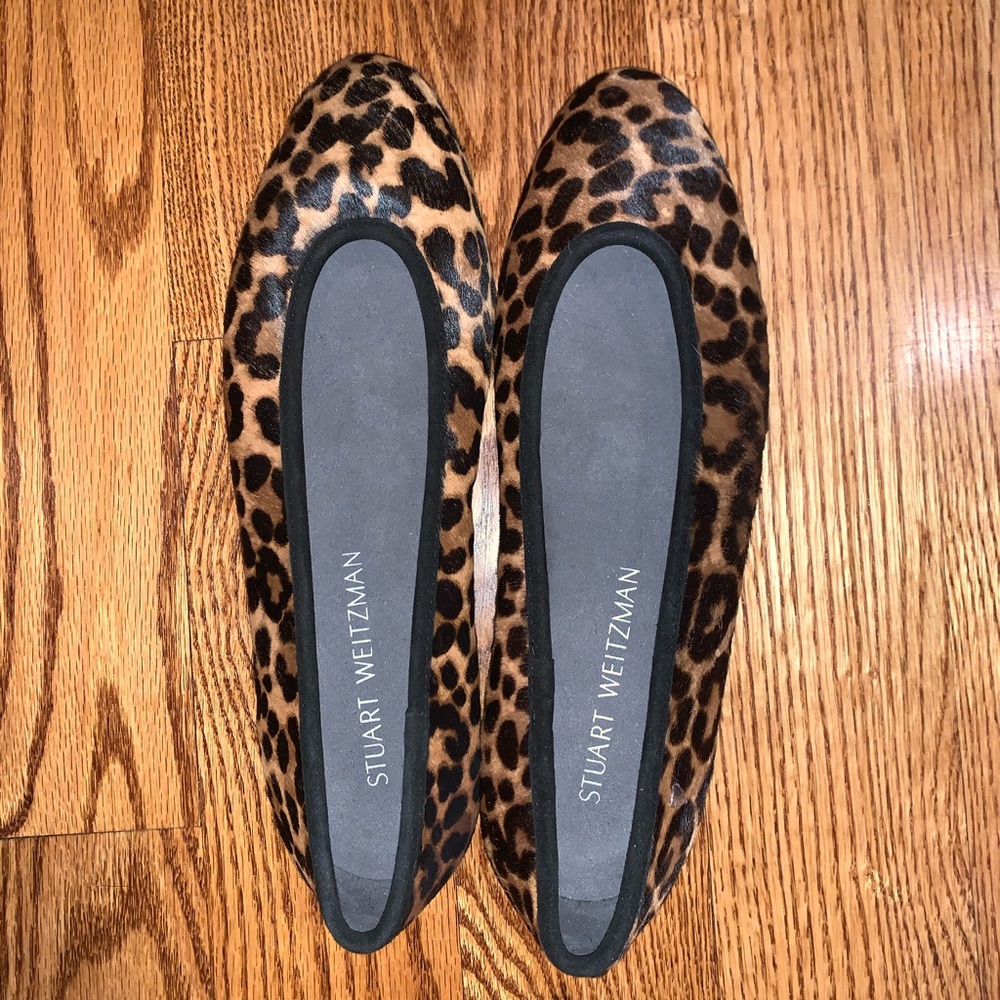 Stuart Weitzman Leopard Flats